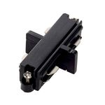 Black Straight Connector For 2 Wires