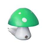 LED Night Light Green Mushroom With Day-Night Sensor