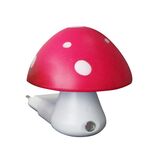 LED Night Light Pink Mushroom With Day-Night Sensor