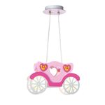 Children's Pendant Light 2 Bulbs Pink Princess
