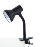 Metallic Lighting Fixture With Plastic Clip And Switch On The Cable Black