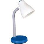 Table Lighting Fixture With Metallic Arm And Mount - Head From ABS Plastic Blue