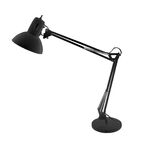 Metallic Table / Clamb Lighting Fixture With Switch On The Head Black SF606B