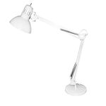 Metallic Table / Clamb Lighting Fixture With Switch On The Head White 13803-190