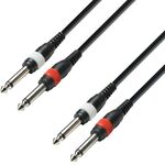 Audio Cable Jack Mono 2x6,3mm - Jack Mono 2x6,3mm 1m