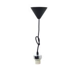 Suspension for Pendant Glass Lights Metallic Black Plastic V292SM