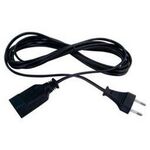 Extension cord 2X0,75 3m Black