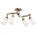 Ceiling Light 4 Bulbs Metal Antique Brass 13802-998