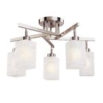 Ceiling Light 5 Bulbs Metal Satin Nickel 13803-005