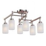 Ceiling Light 6 Bulbs Metal Satin Nickel 13803-018