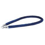 Blue Velvet Rope Silver Hook