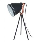 Table Light 1 Bulb Metallic Black 13803-247