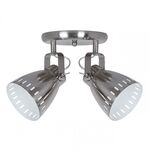 Ceiling Light 2 Bulbs Metallic Satin Nickel 13802-940