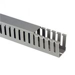 Slotted Plastic Cable Trunking CT2 60x40 Grey