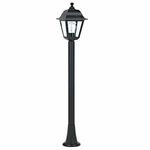 Plastic Pole With Lantern Black 030-3016