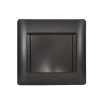 Schuko Socket with Cover Rhyme Graphite Metallic