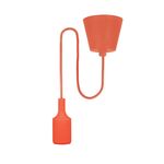 E27 Pendant Lamp Holder with Cable Red