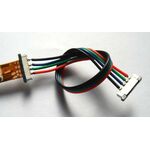 Connector 4+4 pins with cable 20cm RGB