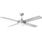 Ceiling Fan 70W 130cm Satin with Remote Control & Lamp Holder E27