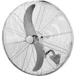 Wall Mounted Fan With Remote Control 71cm 180W Inox