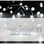 Decorative Rain Shape Wire with 200 LED Cool White 5m