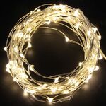 Decorative Silver Wire with 100LED Warm White 10m + Controller