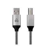 USB 2.0 A Male to USB B Male 1.5m Grey