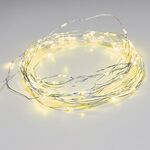 Silver Copper Wire String Led Light 10m 100LED Wire Decorative Fairy Lights Yellow 8 Functions