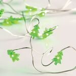 Silver Copper Wire String Led Tree Light 2m 20LED 2xAA Battery Operated Wire Decorative Fairy Lights Green