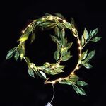 Transparent  Wire String Led Wreath Light 1.2m 30LED 3xAA Battery Operated Wire Decorative Fairy Lights Warm White