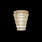 Φωτιστικό Κρεμαστό 19φωτο Μεταλλικό με Κρύσταλλα 13802-552