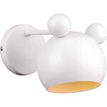 Παιδικό Φωτιστικό Τοίχου Μονόφωτο Άσπρο Mickey