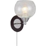Lighting Pendant 1 Bulb Wenge + Chrome 13803-416