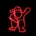 Άγιος Βασίλης Φωτοσωλήνας 72 LED 3m Κόκκινο