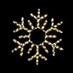 Snowflake Led Rope Light 144 LED Warm White