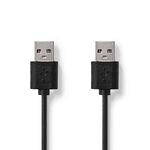 USB 2.0 A Male Cable to A Male 1m Black