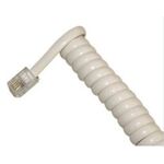 Headset Phone Spiral Cable 1.5m Beige