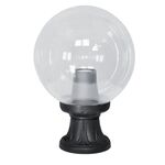 Floor Luminaire Globe Black Outdoor E27 35cm