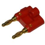 Male Red Double Gold Plated Banana Connector LZ537G
