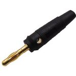 Male Plastic Black Gold Plated Banana Connector AT-BP1011