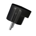 Male Angle Schuko Electrical Current EU Plug Black 20200-065