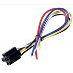 Auto Car Relay Socket with Cables 5 pin