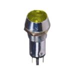 Indicator Lamp with Screw Mount Φ10 No cable +Led 220 VAC/DC Yellow