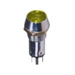 Indicator Lamp with Screw Mount Φ12 No cable +Led 220 VAC/DC Yellow