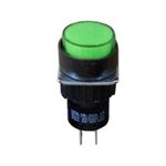 Indicator Lamp with Screw Mount Φ16 No cable +Led 220 VAC Green
