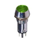 INDICATOR LAMP Φ14 NO CABLE+LED 220AC/DC GREEN