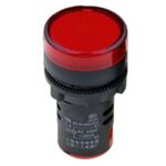 Indicator Lamp with Screw Mount Φ22 No cable +Led 12V AC / DC Red