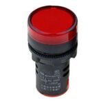 Indicator Lamp with Screw Mount Φ22 No cable +Led 24V AC / DC Red