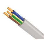 SILICONE CABLE 3X0.50mm² 1km FIRE RESISTANT RED COPPER WHITE..