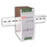 DIN RAIL POWER SUPPLY 75W/24V/3.2A DR-75-24 MEAN WELL